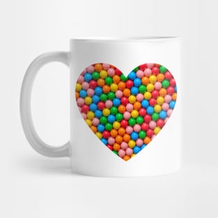 Colorful Gumball Heart Mug